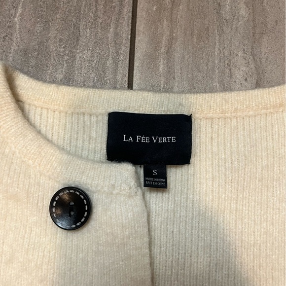 Anthropologie La Fee Verte Color Block Cardigan Size Small - Picture 7 of 8